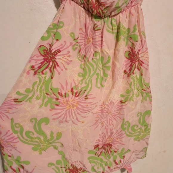 Lilly Pulitzer Darcia Silk Dress Lined Size 4 - Picture 2 of 9